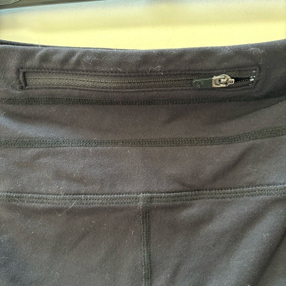 Athleta black 1/2 length crop legging, 2‎ pair womens size L - Picture 8 of 16